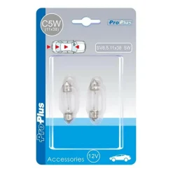 ProPlus C5W 12V 5W halogeenlamp set van 2 stuks