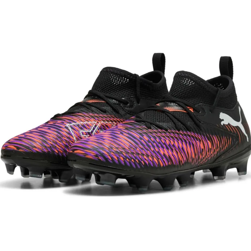Puma FUTURE 8 MATCH FG AG voetbalschoenen junior PUMA black PUMA white glowing red