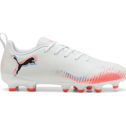 Puma Future 8 Play FG - AG voetbalschoenen junior PUMA white PUMA black glowing red