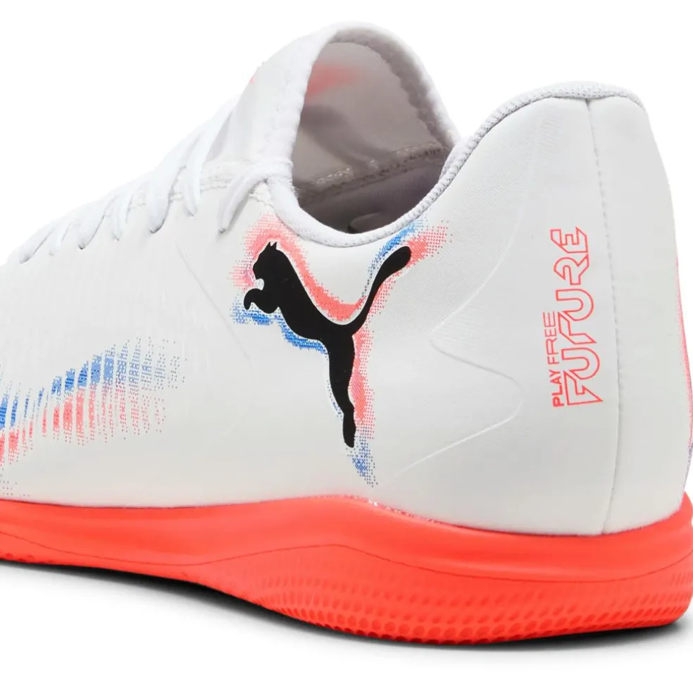 Puma Future 8 Play It IC zaalvoetbalschoenen PUMA white PUMA black glowing red