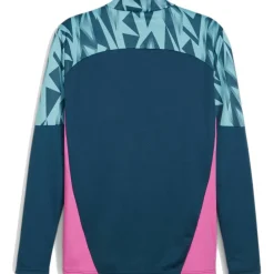 Puma IndividualFINAL trainingsshirt heren ocean tropic bright aqua