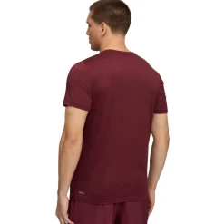 Puma TAD ESSENTIALS shirt heren ruby shimmer heather