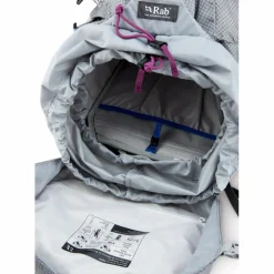 Rab Hyperon ND backpack 65 liter dames dark pewter anthracite