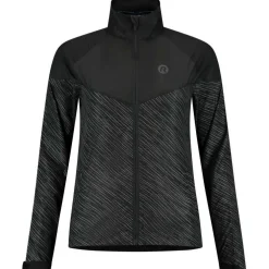 Rogelli Essential Hi Vis hardloopjack dames zwart  reflection