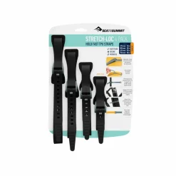 Sea To Summit  Stretch-Loc TPU straps black per 4 stuks
