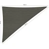 Shadow Comfort  Driehoek schaduwdoek 300 x 400 x 500 cm cool grey