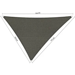 Shadow Comfort  Driehoek schaduwdoek 400 x 450 x 500 cm cool grey