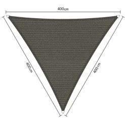 Shadow Comfort  Driehoek schaduwdoek 400 x 400 x 400 cm cool grey