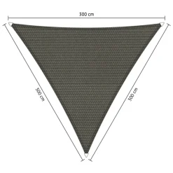 Shadow Comfort  Driehoek schaduwdoek 300 x 300 x 300 cm cool grey