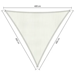 Shadow Comfort  Driehoek schaduwdoek 400 x 400 x 400 cm arctic  white