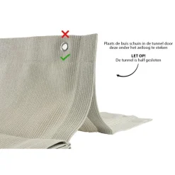 Shadow Comfort  Harmonica schaduwdoek 290 x 300 cm sahara sand