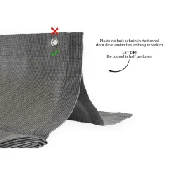 Shadow Comfort  Harmonica schaduwdoek 370 x 370 cm cool grey