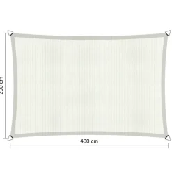 Shadow Comfort  Rechthoek schaduwdoek 200 x 400 cm arctic white