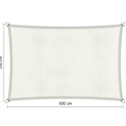 Shadow Comfort  Rechthoek schaduwdoek 200 x 300 cm arctic white