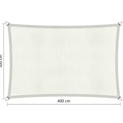 Shadow Comfort  Rechthoek schaduwdoek 300 x 400 cm arctic white
