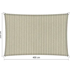 Shadow Comfort  Rechthoek schaduwdoek 200 x 400 cm sahara sand