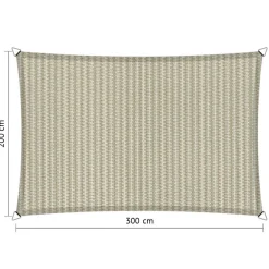 Shadow Comfort  Rechthoek schaduwdoek 200 x 300 cm sahara sand