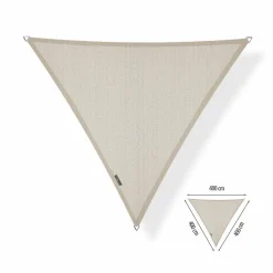 Shadow Comfort  Waterdicht driehoek schaduwdoek 400 x 400 x 400  cm sand