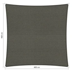 Shadow Comfort  Waterdicht vierkant schaduwdoek 400 x 400 cm grey