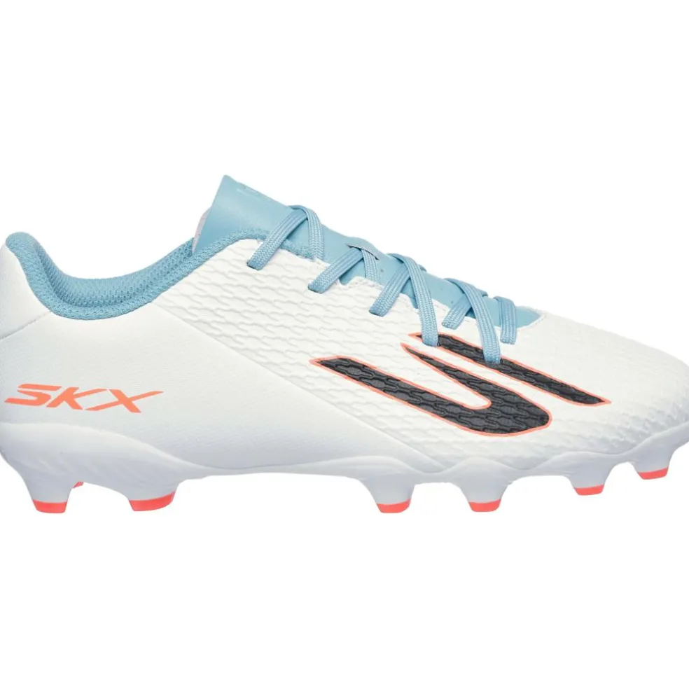 Skechers SKX_2 TD MG voetbalschoenen junior white turquoise pink