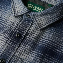 Superdry Miller overhemd heren ombre blue