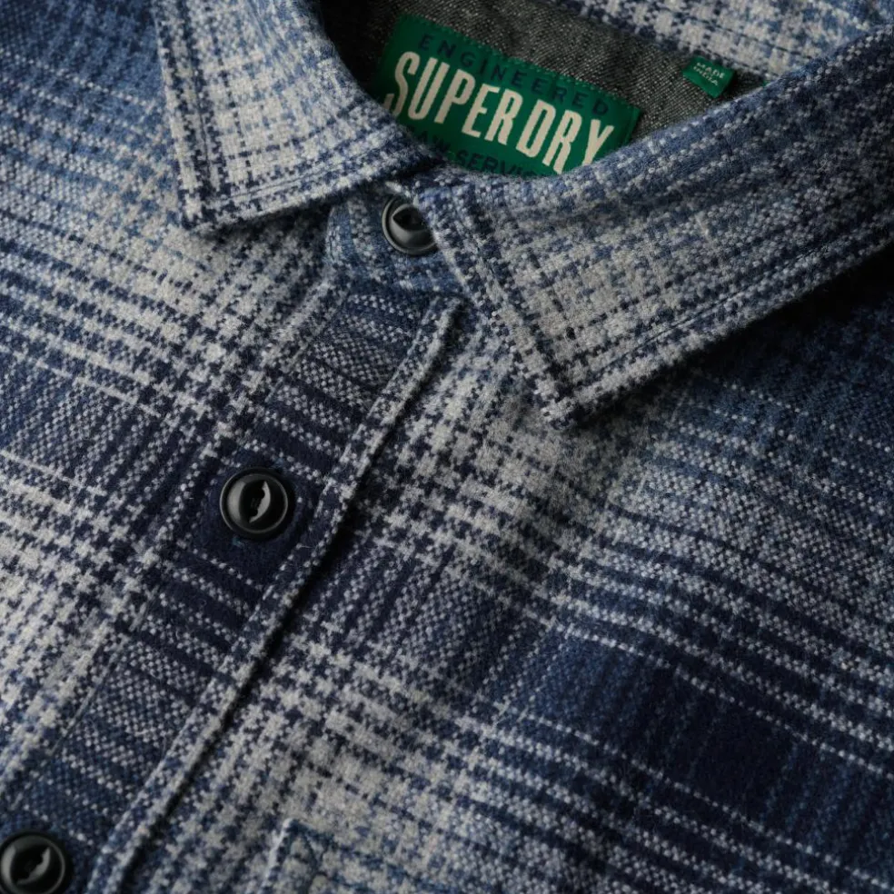 Superdry Miller overhemd heren ombre blue