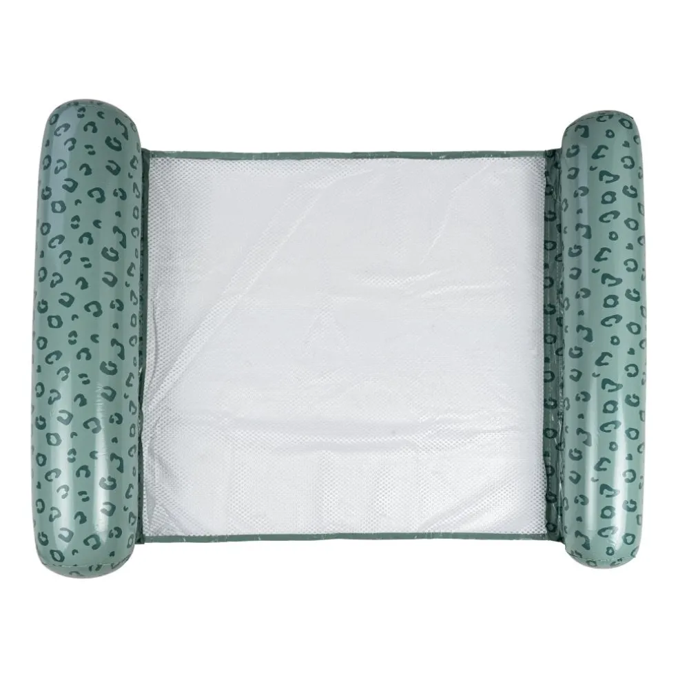 Swim Essentials Leopard Green waterhangmat
