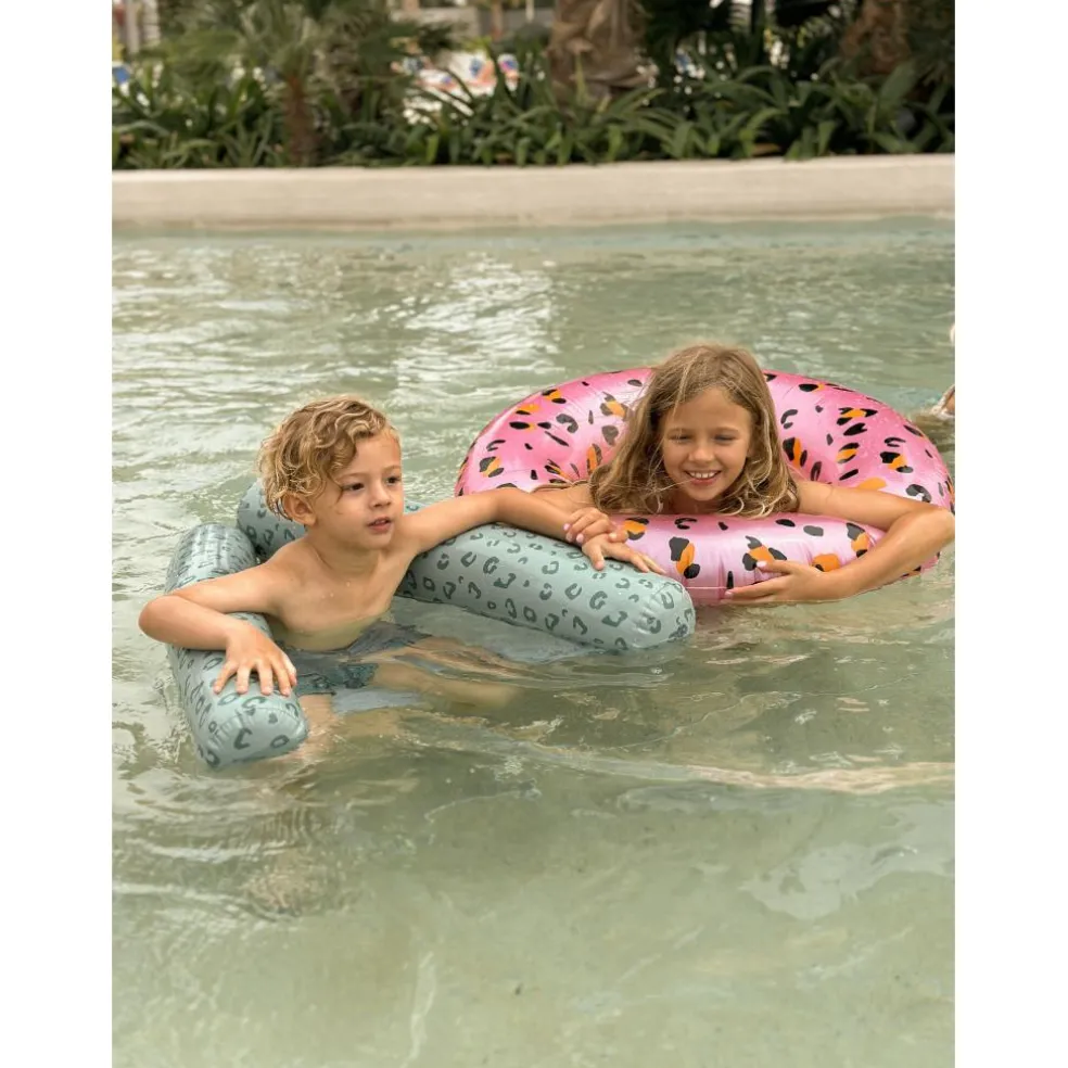 Swim Essentials Leopard Green waterhangmat