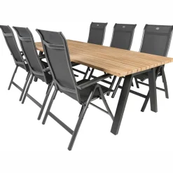 TASTE by 4 Seasons  Ambassador 240 x 100 cm Alice 6 tuinset anthracite