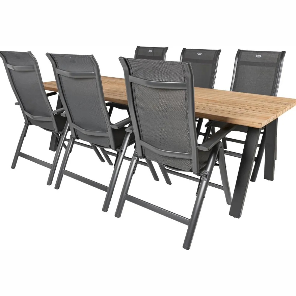 TASTE by 4 Seasons Ambassador 240 x 100 cm Alice 6 tuinset anthracite