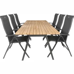 TASTE by 4 Seasons Ambassador 240 x 100 cm Alice 6 tuinset anthracite