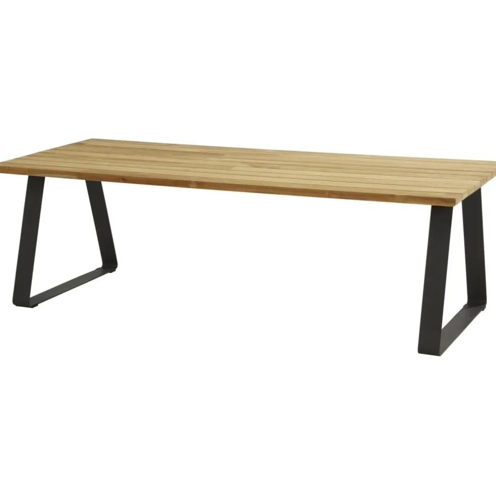 TASTE by 4 Seasons Basso tuintafel 240 x 100 antraciet teak