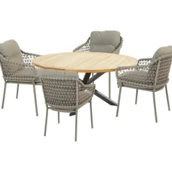 TASTE by 4 Seasons  Prado ø 160 cm Jura 4 tuinset olijfgroen