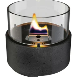 Tenderflame Café 14 tafelvuur lava porcelain black