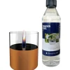 Tenderflame Lilly 10 & Tenderfual 0,5 liter Giftset tafelvuur copper