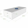 Vecam Watertank 100 liter 100 x 44 x 24 cm wit
