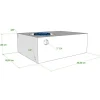 Vecam Watertank 42 liter 56 x 40 x 19 cm wit