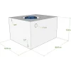 Vecam Watertank 50 liter 48 x 40 x 29 cm wit