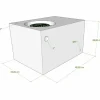 Vecam Watertank 93 liter 112 x 39 x 23 cm wit