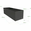 Vecam Watertank 65 liter 99 x 50 x 14 cm zwart