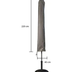 Winza Outdoor Covers  Premium parasolhoes 220 x 40 antraciet