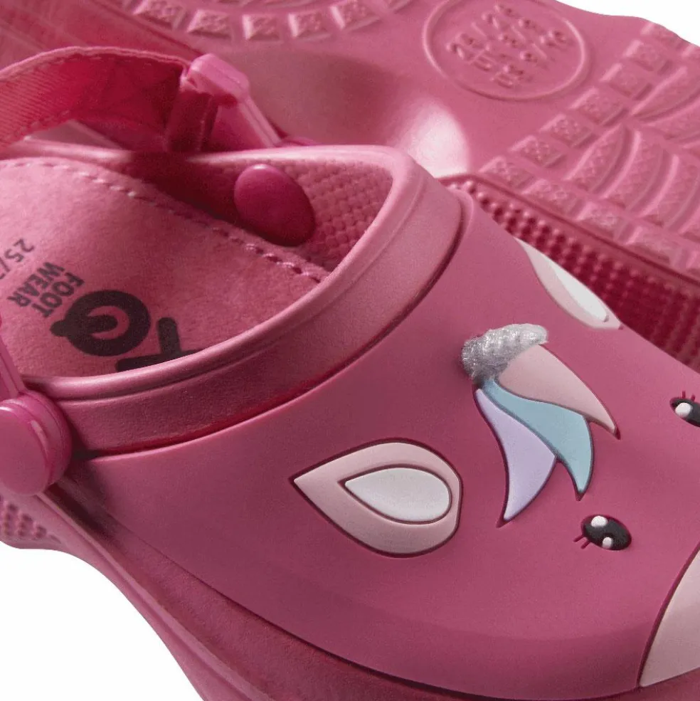 XQ Unicorn klompen junior roze